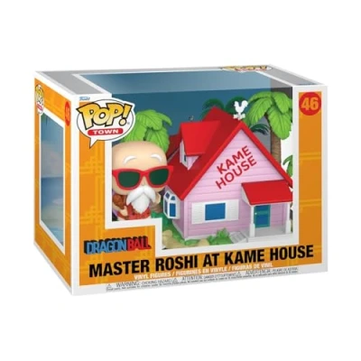 Image of Funko Pop! Town: DB Kame House With Master Roshi Dragon Ball Collectable Vinyl Figure Gift Idea Official Merchandise Toys for Kids &amp; Adults Anime Fans Model Collectors