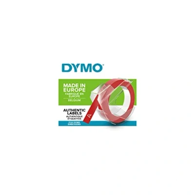 Image of 9mm White on Red Embossing Tape S0898150 Dymo