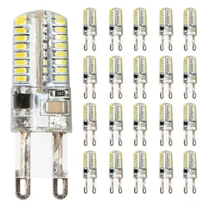Image of mengjay® Pack of 20 LED Bulbs G9 3 Watt Light 64 x 3014 SMD LEDs Warm White HI Power Energy Saving Lamps AC200 240 V Diameter 15.9 49 mm