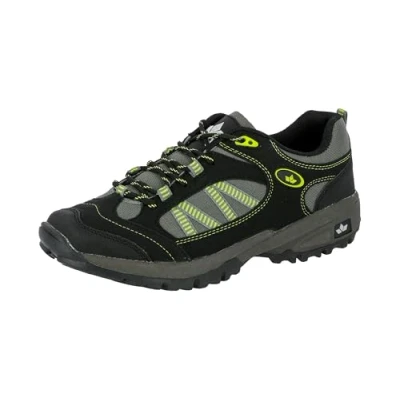 Image of Lico Men&#039;s Rancher Low Rise Hiking Boots, Black (Schwarz/Grau/Green Schwarz/Grau/Gruen), 10.5 UK
