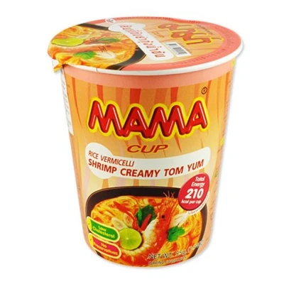 Image of Mama Cup Vermicelli Creamy Shrimp Tom Yum Soup 55 g Pack of 24