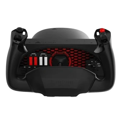 Image of Honeycomb Aeronautical Alpha Flight Controls Yoke &amp; Switch Panel in aviation quality for simulators Universal control system simmers, student pilots and simulator PC