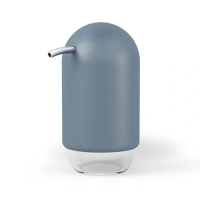 Image of Umbra Touch Soap Pump, Polyvinyl Chloride (PVC), Slate Blue, Regolare