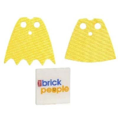 Image of LEGO Accessories: Superheroes Replacement Batgirl and Robin Yellow Capes (Starched)