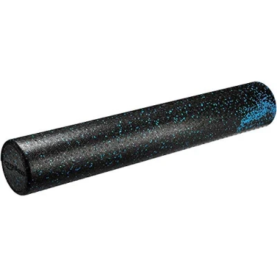 Image of Amazon Basics High Density Blue Speckled Round Foam Roller 90 cm