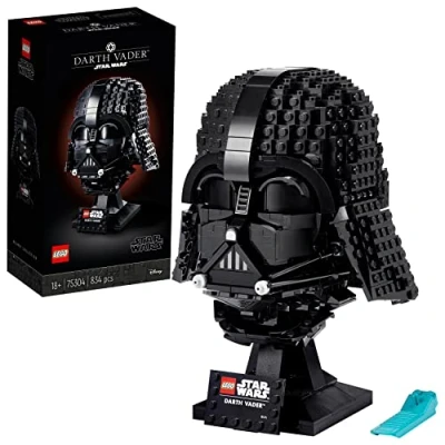 Image of LEGO Star Wars Darth Vader Helmet Set, Mask Display Model Kit for Adults to Build, Gift Idea Men, Women, Him or Her, Collectible Home Decor 75304