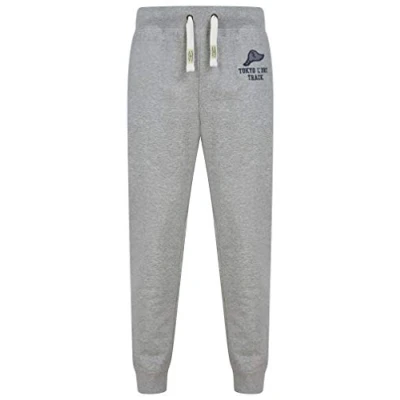Image of Tokyo Laundry Men&#039;s Pollow Brushback Fleece Cuffed Joggers Lt Grey Marl XL