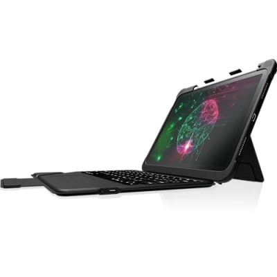 Image of STM Dux Keyboard Case for Apple iPad 10th Gen (10.2&quot;) 2022 Models Rugged, Mil Spec Drop Tested and Water Resistant Black (stm 226 402KX 01)