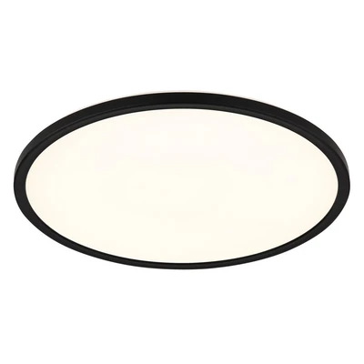 Image of Globo Sapana LED ceiling light, black, round, dimmable