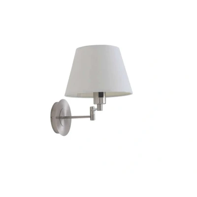 Image of Lindby Pola wall light, extendible lampshade, nickel matt