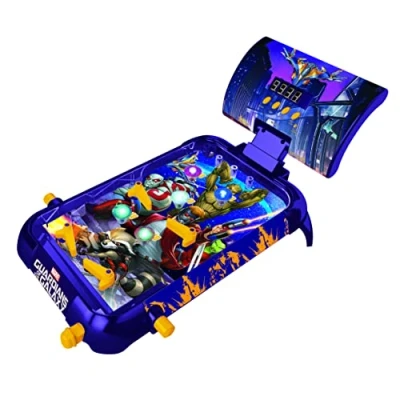 Image of LEXIBOOK JG610GG Marvel Guardians of The Galaxy Table Electronic Pinball, Action and Reflex Game for Children familiy, LCD Screen, Light Sound Effects, Purple