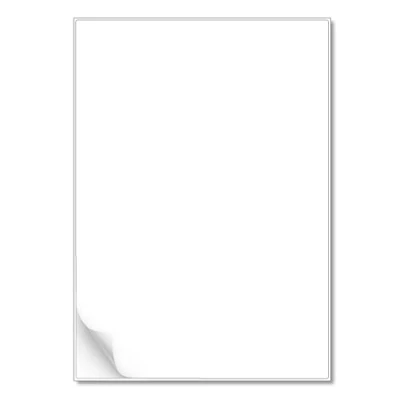 Image of L LIKED A4 Self Adhesive Address Labels, 1 Label Per Sheet, 100 Sheets, Printable Sticker Paper for Laser &amp; Inkjet Printer (100 Labels)