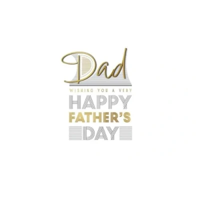 Image of Father&#039;s Day Card, Best Wishes Dad Card Classic 8 x 6 inches Piccadilly Greetings