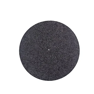 Image of Alnicov 2MM Thick Anti Static Felt Platter Turntable Mat Vibration Slipmat Audiophile For LP Vinyl Record Players Gray