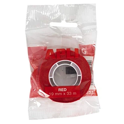 Image of APLI Tape Red Bag 19 mm x 33 m