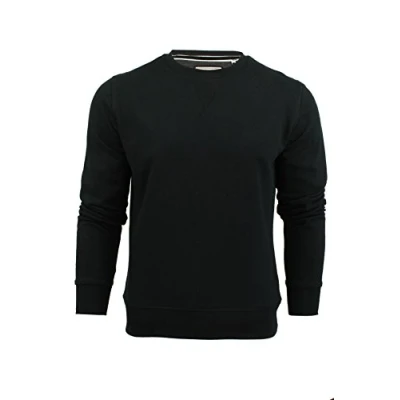 Image of BRAVE SOUL Mens Sweater Jumper Jones&#039; Crew Neck (Jet Black/Charcoal Marl) S