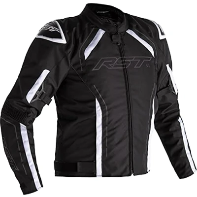 Image of RST S 1 CE Mens White Textile Motorcycle Jacket 44