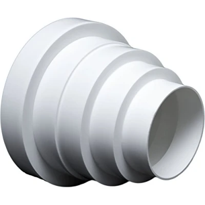 Image of Universal reducer for ventilation systems 80/150 mm diameter, connector tube 80, 100, 120, 125, 150 diameter transition round RDRC.