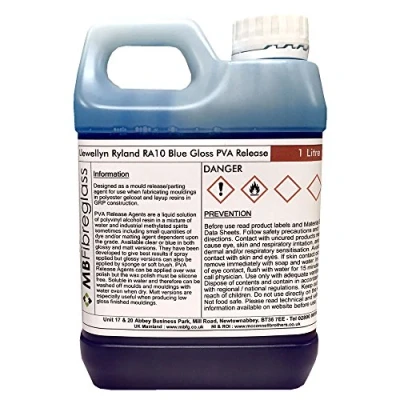 Image of Polycraft LR RA10 PVA Blue Gloss Release Agent 1 Litre (1000ml)