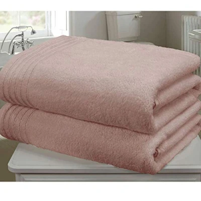 Image of Rapport So Soft 2 Piece Towel Bale, 100% Cotton Dusky Pink, Combed, 140 x 90 1 cm