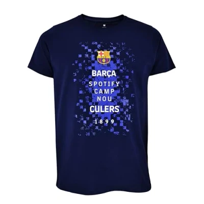 Image of FC Barcelona T Shirt Official Logos Barça, Unisex, XXL