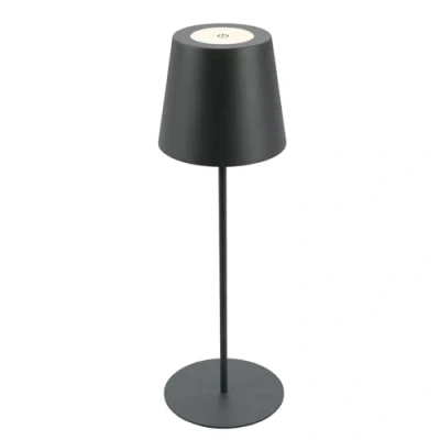 Image of BRILONER Rechargeable lamp with usb c, desk touch, dimmable, IP44, warm white light colour, bedside lamps, table lamp, battery lamps for living room, 36x10.5cm, anthracite