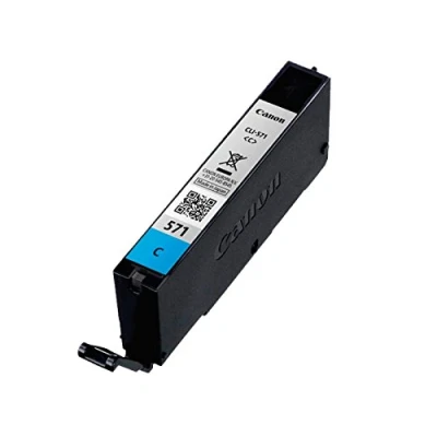 Image of Original Canon Bundle Ink Cartridge for Pixma MG 7752 Black Bulk PGI570 PGI 570 570/Neutral Packaging Capacity: 15 ml (03) 1x Tintenpatrone Cyan