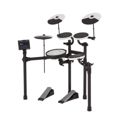 Image of Roland TD 02KV V Drums Electronic Drum Kit with Expressive Playability, Noise Reducing Features, Mesh Head Snare, Wide Acoustic Style Playing Layout &amp; Optional Bluetooth Expansion Onboard Coach