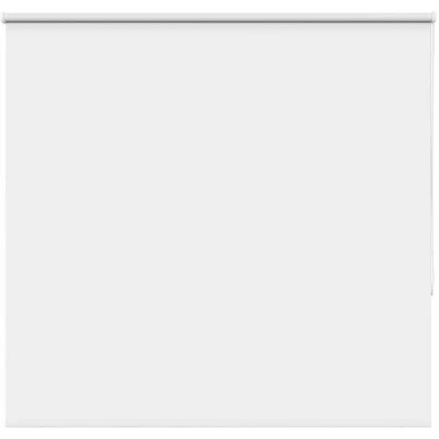 Image of vidaXL Roller Blind Blackout White 145x130 cm Fabric Width 141.6 Polyester