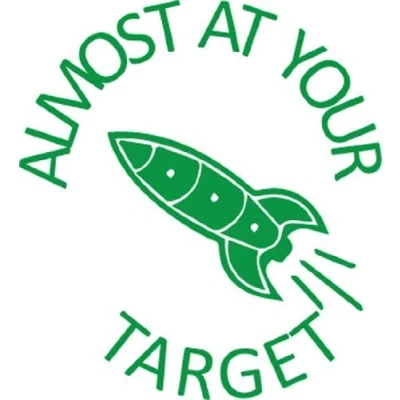 Image of Almost at your target Self inking Teacher reward stamp X12137 by Stamps