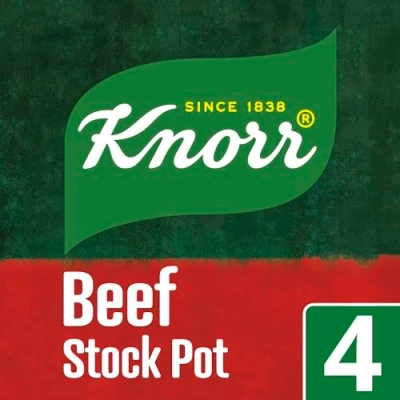 Image of Knorr beef Stock Pots gluten free to add a rich flavour your dishes 4x 28 g