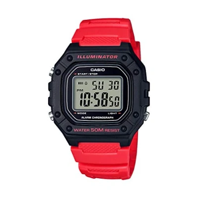 Image of Casio Men Digital Quartz Watch with Resin Strap W 218H 4BVCF