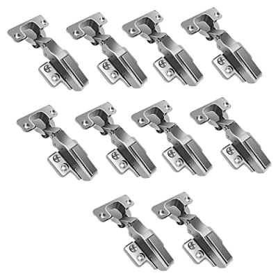 Image of SHUHANG Kitchen Cupboard Hinges Soft Close Cabinet Door Hinges, Full Overlay 100 Degree 5 Pair(10 Pcs)