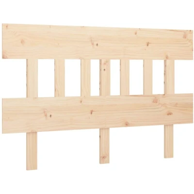Image of vidaXL Bed Headboard 123.5x3x81 cm Solid Wood Pine