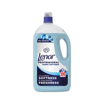 Image of Lenor Professional Fabric Softener Liquid 200 Wash 4L Sea Breeze (Pack of 2)