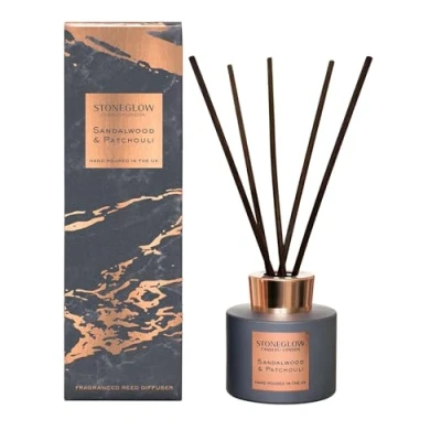 Image of Stoneglow Reed Diffuser Luna Collection Sandalwood &amp; Patchouli 120ml