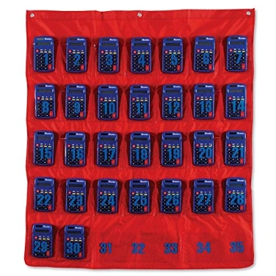 Image of Learning Resources Multi Use Storage Pocket Chart, Red