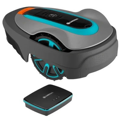 Image of Gardena smart SILENO city robot lawn mower 500 m² Set: Innovative LONA AI technology, adjustment via app, SensorControl, for slopes up to 35%, gateway, UK Version (19602 68)