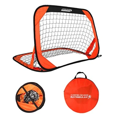 Image of BAYINBULAK Portable Football Goal Mini Pop Up for Kids Children Gift, 1 Pack
