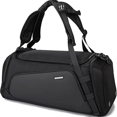 Image of BANGE Gym Bag for Men,Dry and Wet Depart Pocket Sports Duffel Backpack with Shoes Compartment,Short Distance Trip Men Women