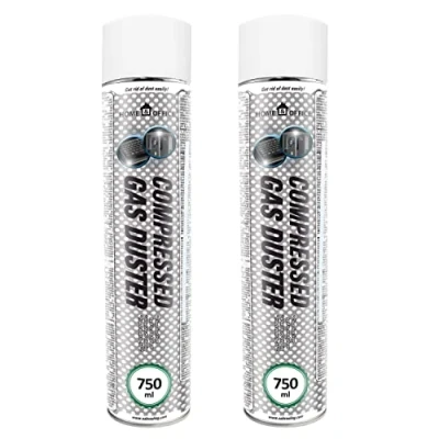 Image of AABCOOLING 2 x 750ml Home&amp;Office Compressed Gas Duster K1 5 Star Air Duster, Office Equipment Cleaners, Computer Cleaning, Electronics, Dusters, Supplies PC Blaster
