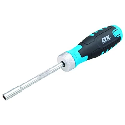 Image of OX Pro Heavy Duty Multibit Ratchet Screwdriver Multicolor