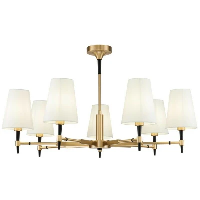 Image of Zaragoza Chandelier Brass, 7 Light, E14