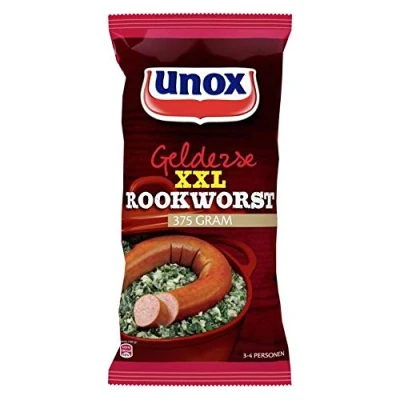 Image of Unox Gelderse Rookworst Smoked Sausage 375G