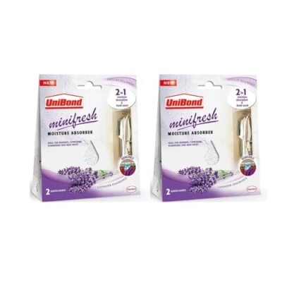Image of Unibond Minifresh Moisture Absorber Sachets Lavender 2 Pk