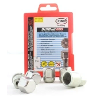 Image of HEYNER Germany Fits Suzuki Carry Models StillBull Locking Wheel Nuts M12x1.25 Set 4 Locks Alloys Antitheft Protection Bolts RA