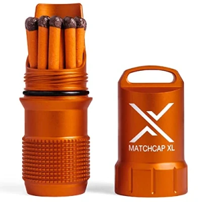 Image of EXOTAC MATCHCAP XL Waterproof Camping Match Kit Holder with Integrated Striker
