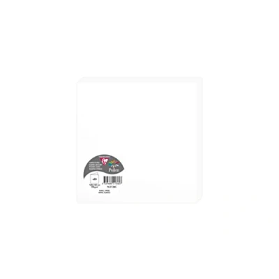 Image of Clairefontaine Ref 2136C Pollen Folded Card (Pack of 25 Sheets) 160 x 160mm Sized, 210gsm Card, Inkjet &amp; Laser Printer Compatible, Acid Free White