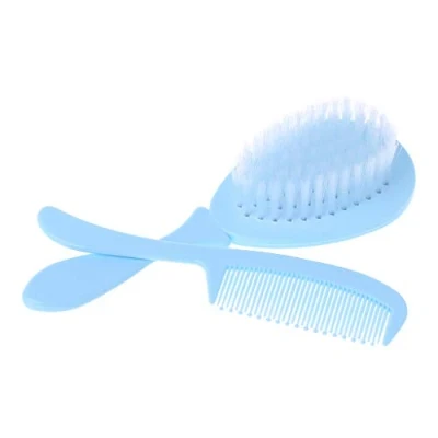Image of Baby Comb Brush Nursing Supplies Bathing Washing Hair Soft Bristle Round Tip Safe For Head Massage Professional Groo
