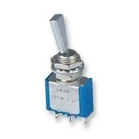 Image of 5642A9 APEM On (On) Momentary 6.35mm Miniature Toggle Switch DPDT 4A 30VDC